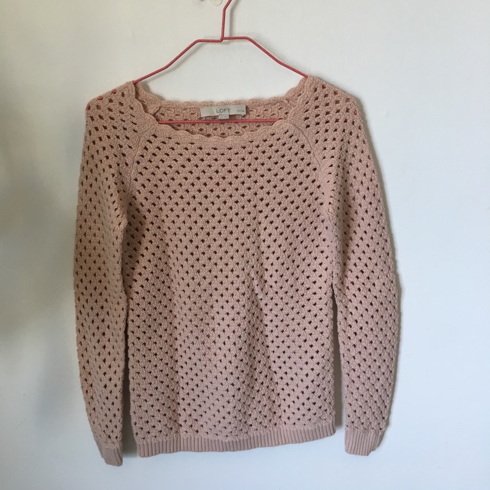 Loft blush pink sweater