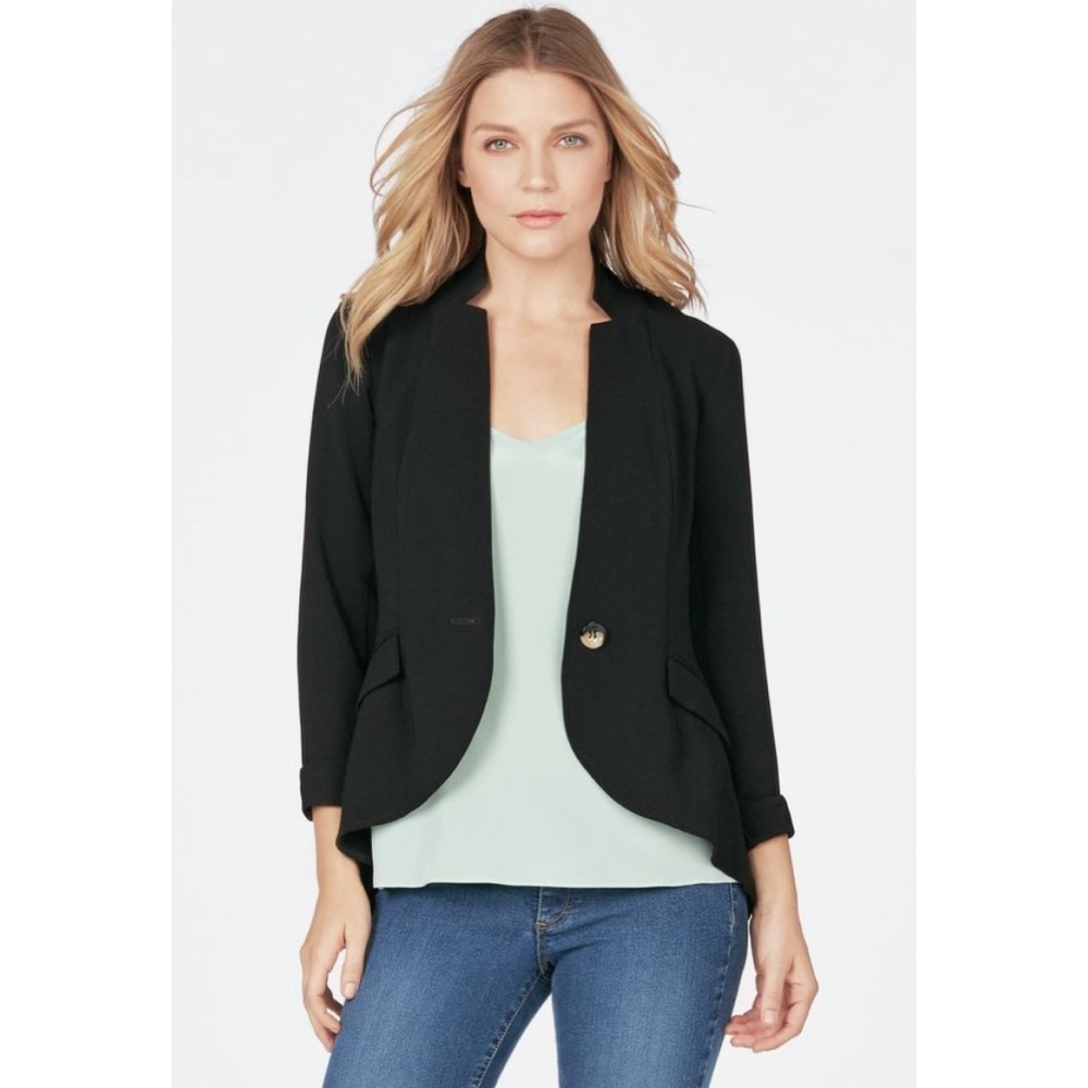 Black Zip Back Blazer- XS