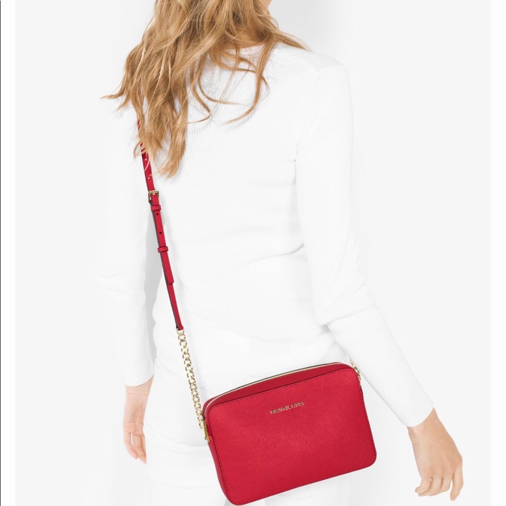Michael Kors Jet Set Large Saffiano Crossbody
