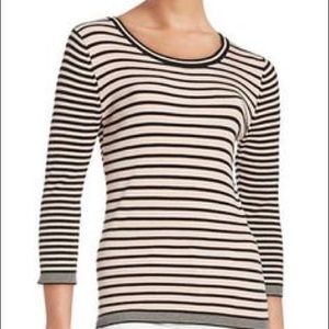 Karl Lagerfeld Striped Crewneck Top