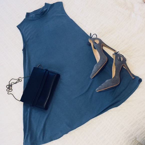 Tyche Dresses & Skirts - Mock Neck Swing Dress