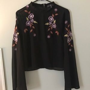 Sheer Missguided blouse