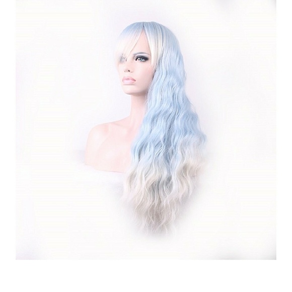 Light Blue/Light White Wig main image 4