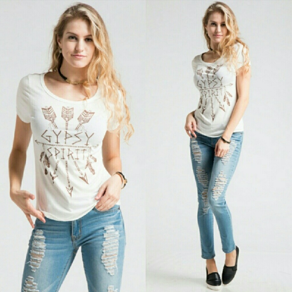 Nella Fantasia Gypsy Spirit Arrow graphic top