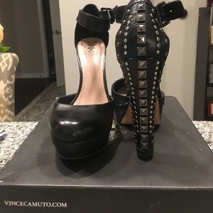 Vince Camuto studded platforms - worn once!