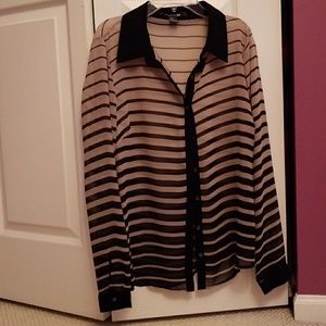 Forever 21 stripe blouse