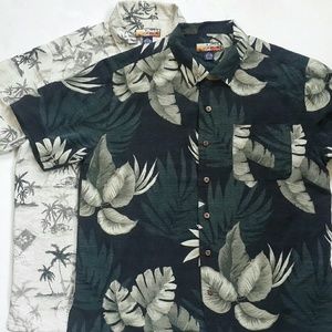 Havana Jacks Cafe XL Mens Hawaiian Shirt %100 Silk