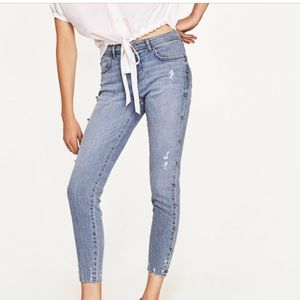 ZARA embellished jeans