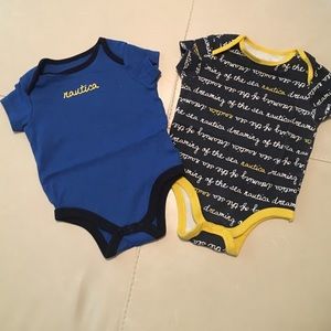 6-9 month Nautica Onesies