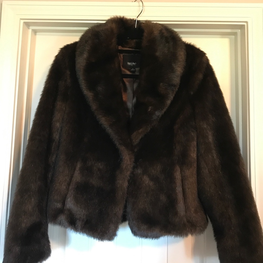 Faux Mink coat.