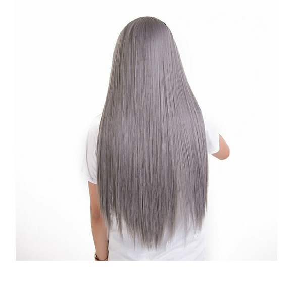 Gray Beauty Wig with bangs main image 5