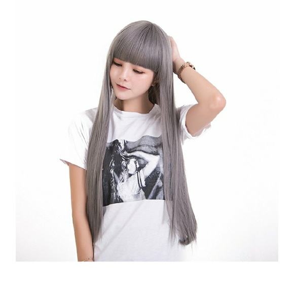 Gray Beauty Wig with bangs main image 6