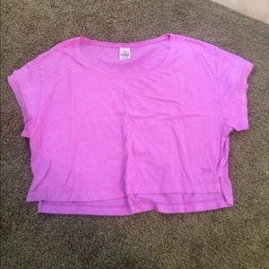 Electric purple PINK work out crop
