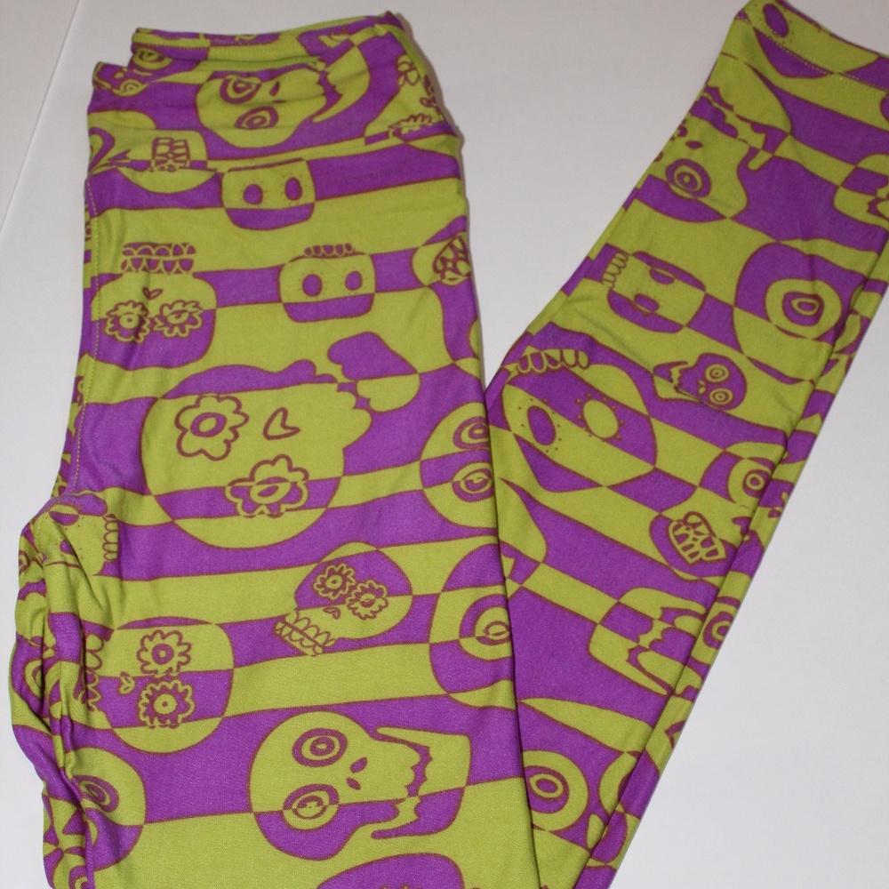NWOT Tween Day of the Dead leggings-UNICORN ALERT!
