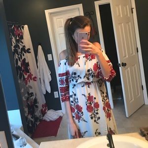 off the shoulder dress