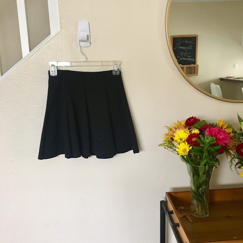 Brandy Melville Black Skater Skirt