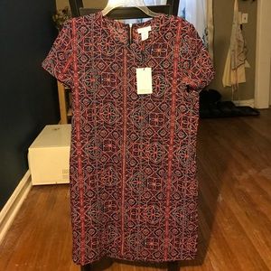 Multi colored shift dress