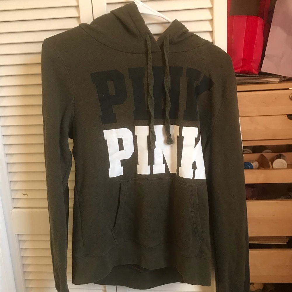 Olive Green “PINK” Hoodie