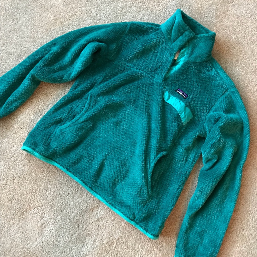 Teal Patagonia Pullover Sweater