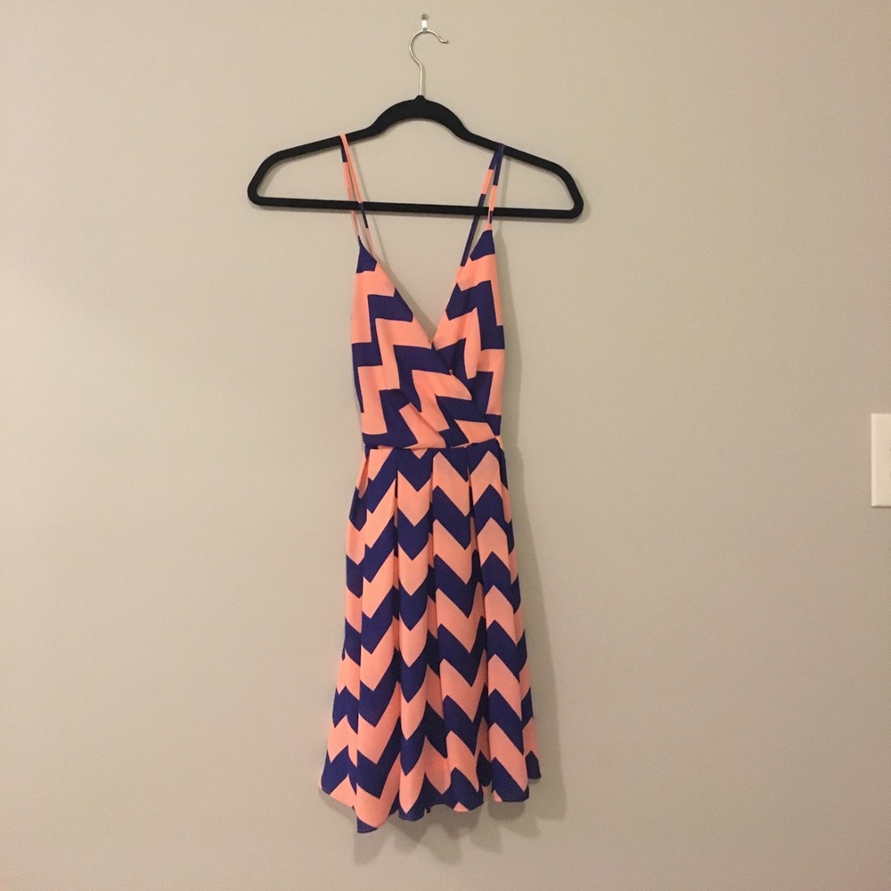 Chevron print semi formal dress!