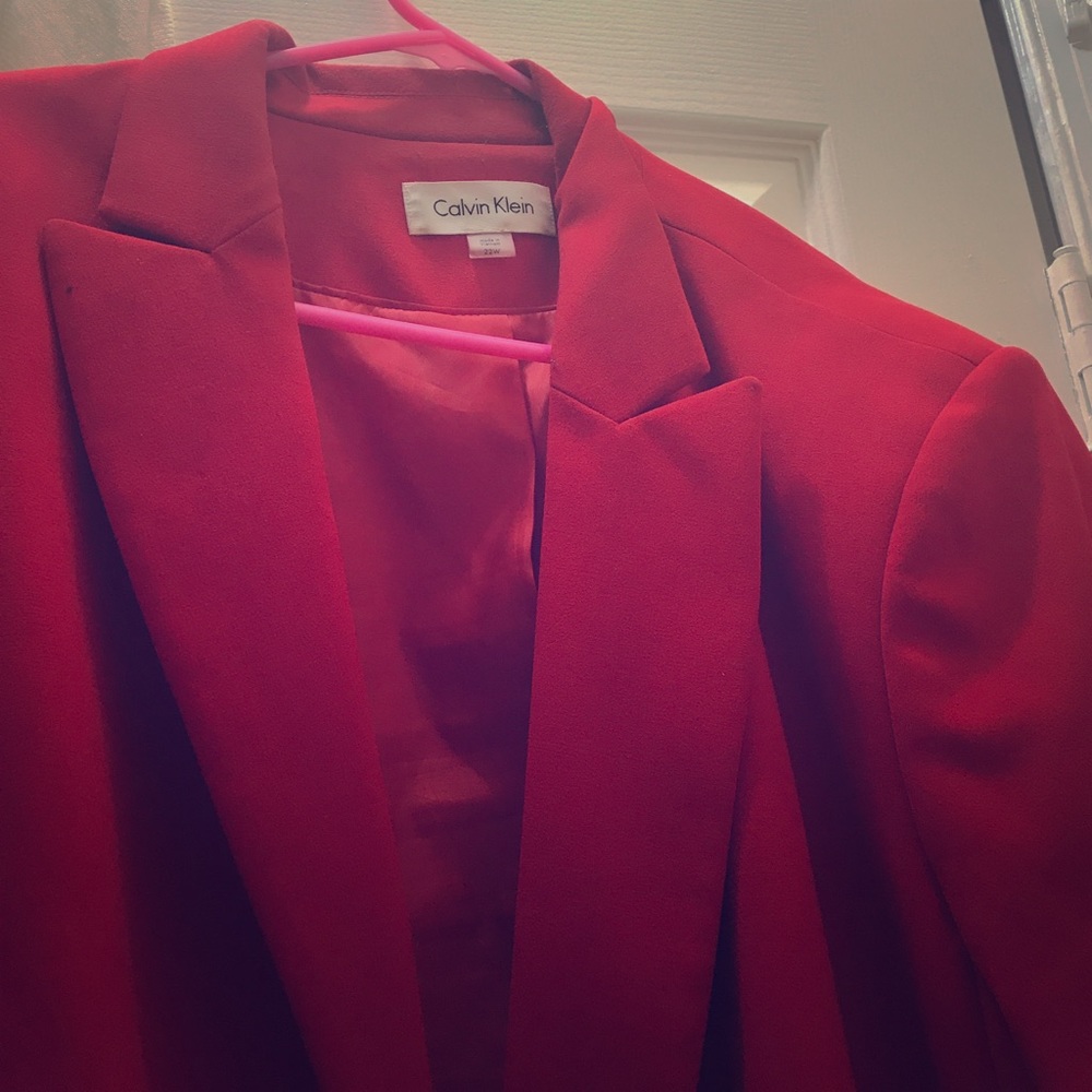 Calvin Klein Red Blazer