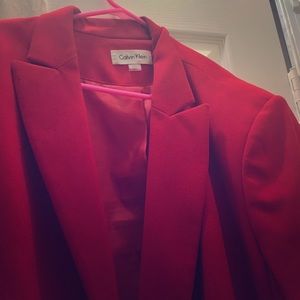 Calvin Klein Red Blazer