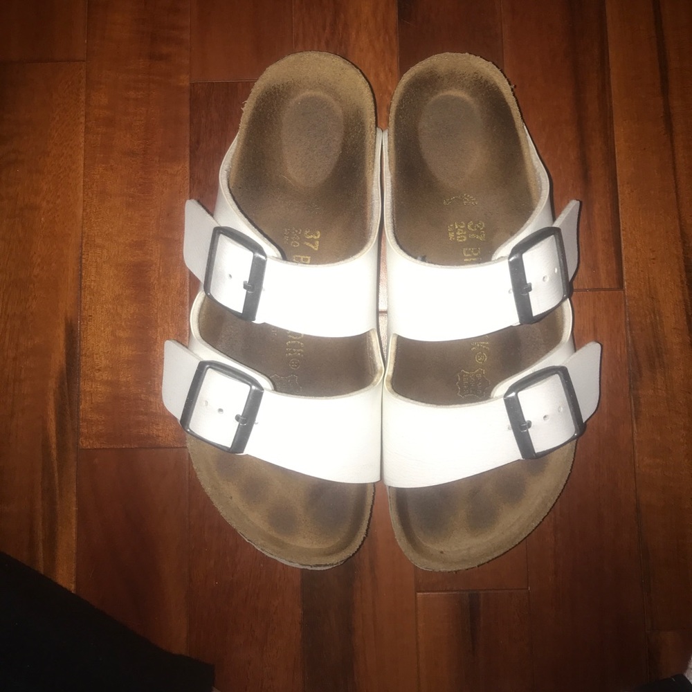 Birkenstock Arizona Patent Leather White