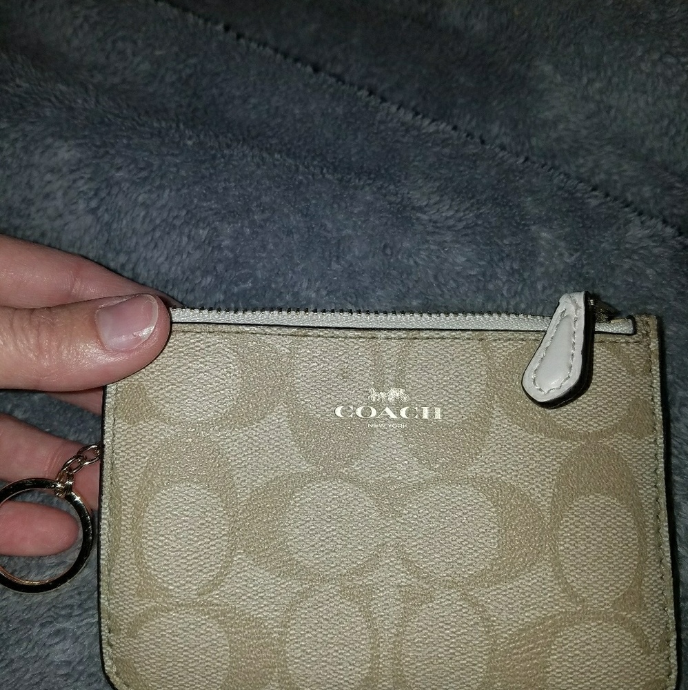 Coach keychain card holder / change purse