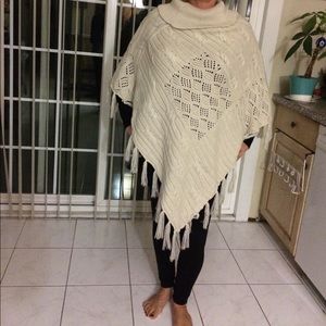 New Cream Colored Poncho