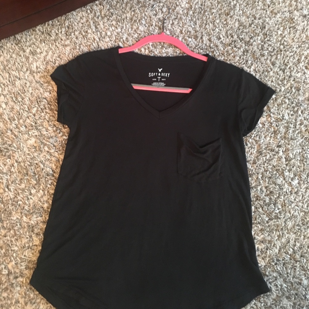 American eagle black short sleeve tee