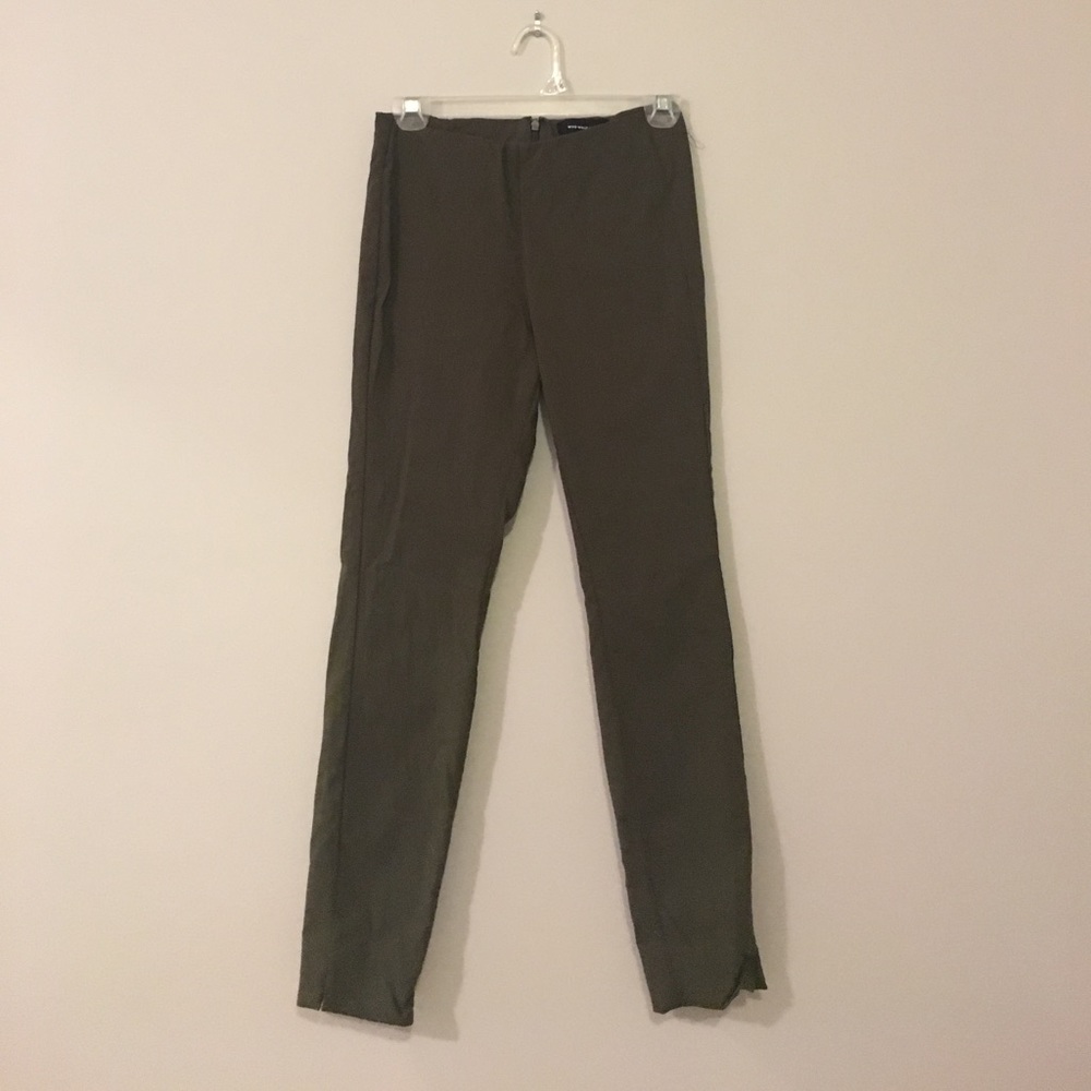 Who What Wear olive green stretch dress pants