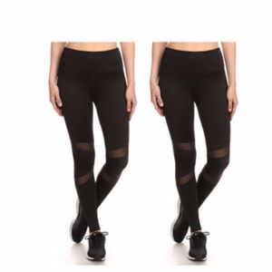 Mesh cut out leggings
