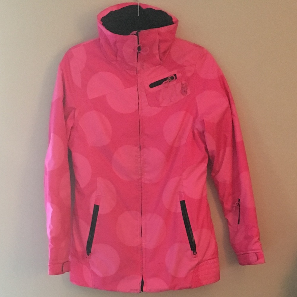 Spyder Hot Pink on Pink coat/ski