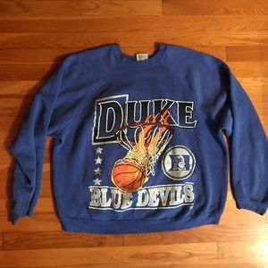 Vintage 9s Duke Basketball Crew Neck 