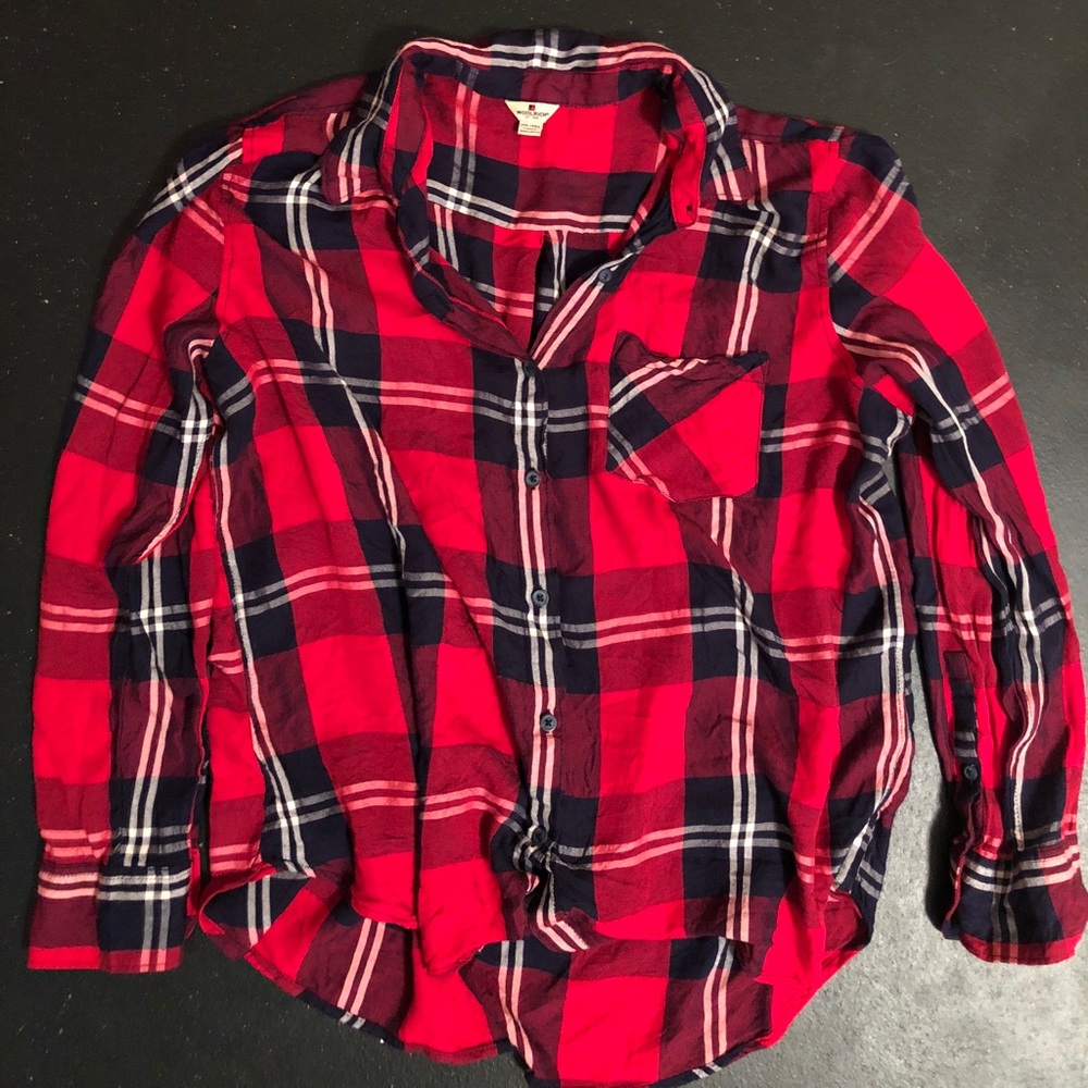 Woolrich plaid tunic