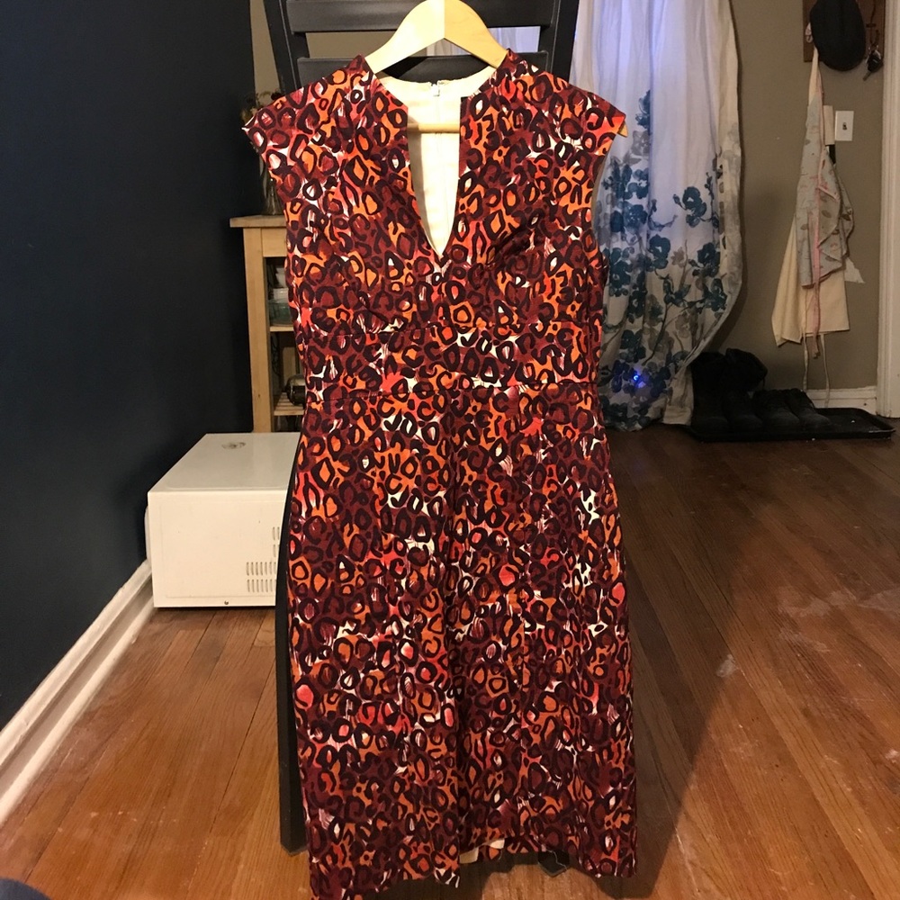 Multi color pencil skirt