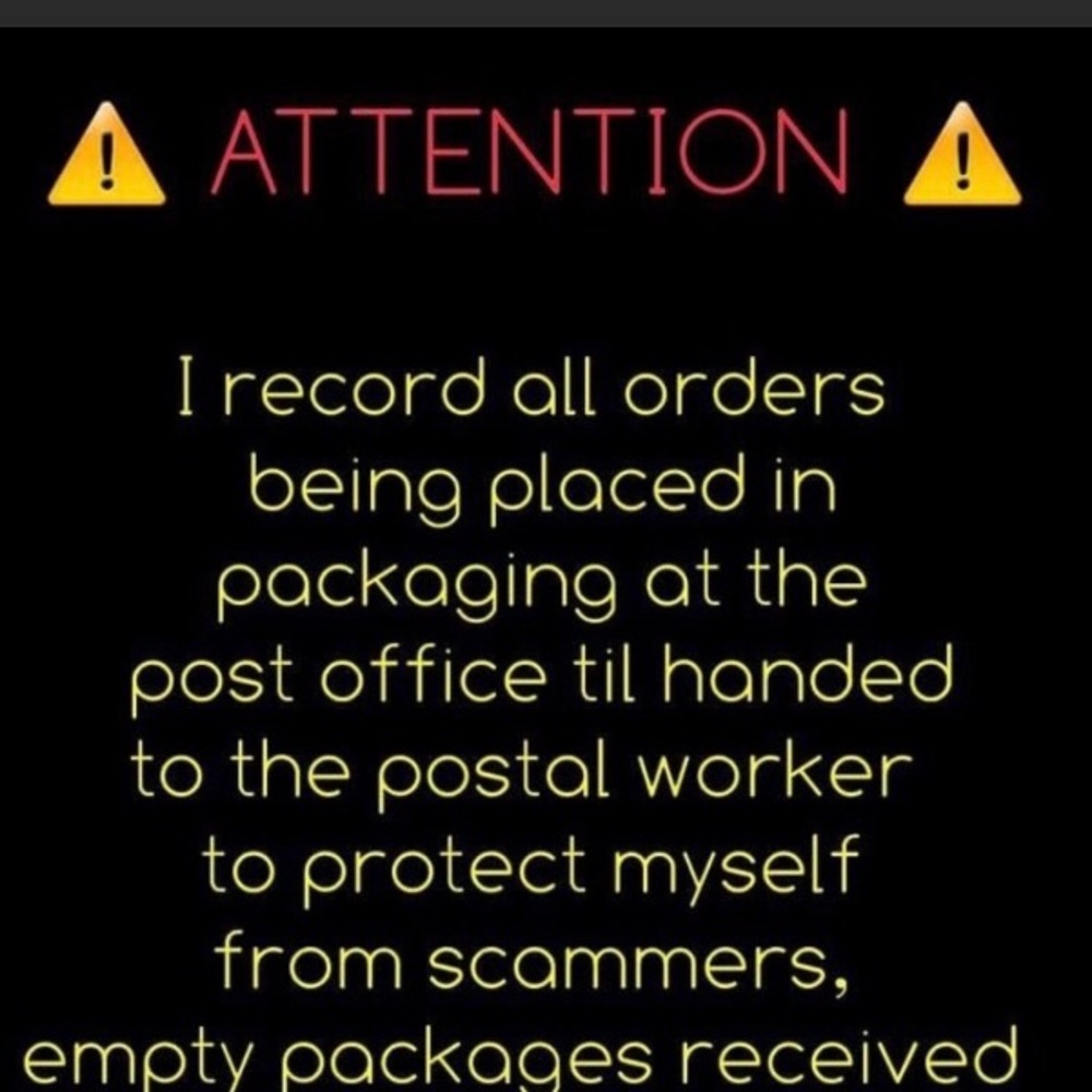 Your items will be recorded while packaging