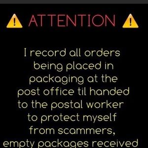 Your items will be recorded while packaging