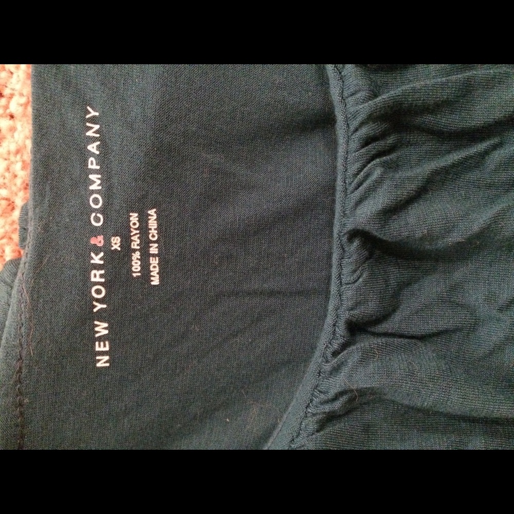 Teal Ruffle Shirt - Picture 2 of 3