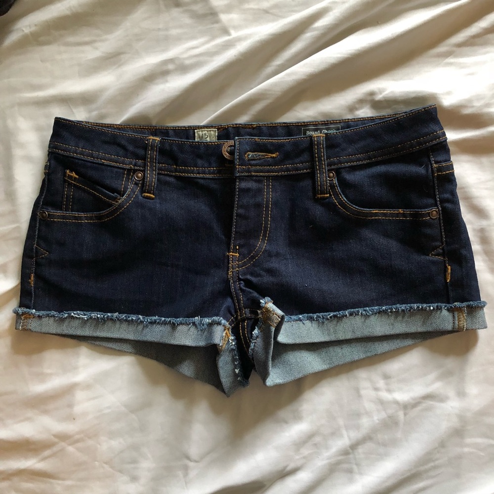 Volcom dark denim jean shorts