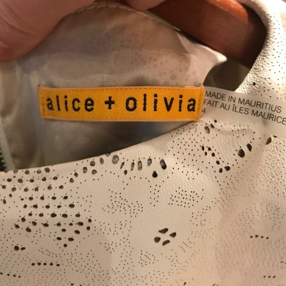 Alice and Olivia laser cut leather dress - Picture 8 of 8