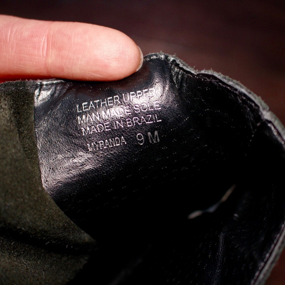 Steve Madden Black Leather Boots - Picture 5 of 7