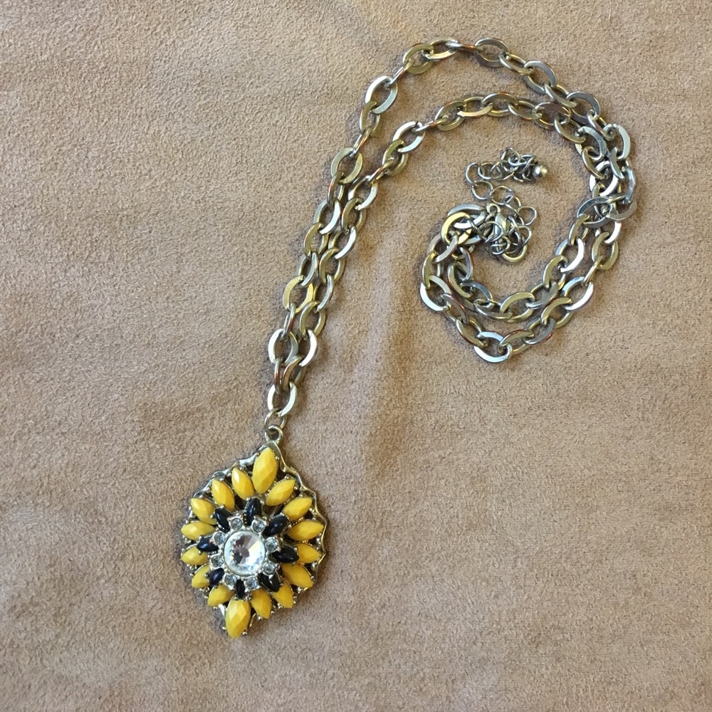 Vintage pendant on gold plated chain