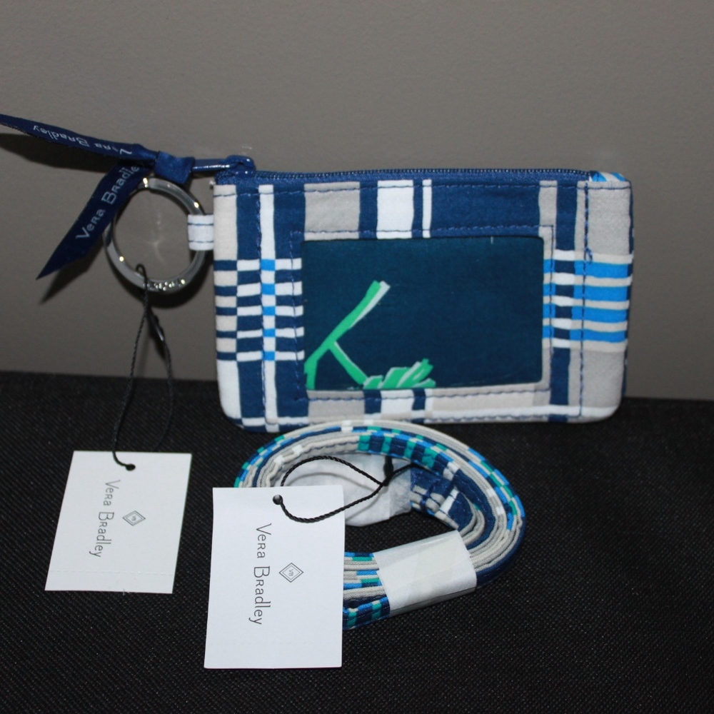 ‼️SOLD‼️ VERA BRADLEY Zip ID Case and Lanyard