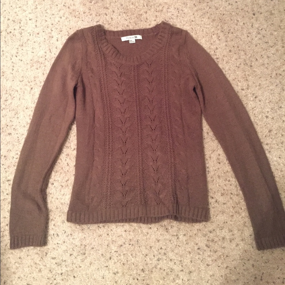 Forever 21 brown sweater