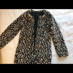 Leopard print coat