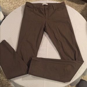 Express brown skinny jeans