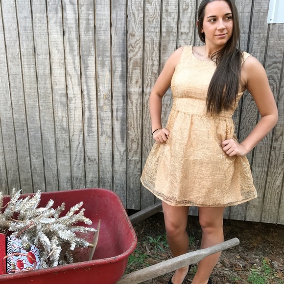 Last one! Gold Party dress❤️ - Picture 2 of 7