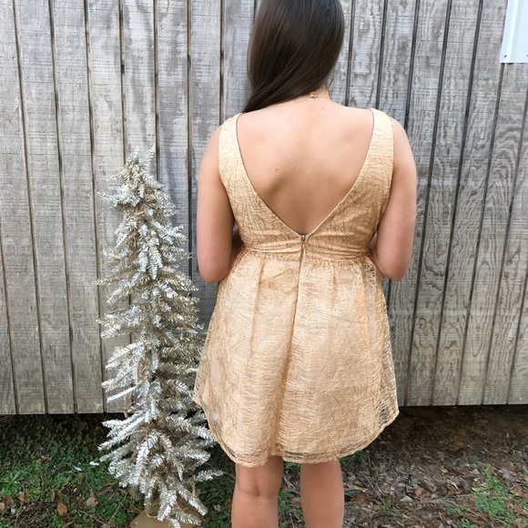 Last one! Gold Party dress❤️ - Picture 4 of 7
