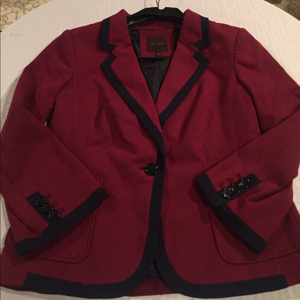 Maroon and Navy blazer